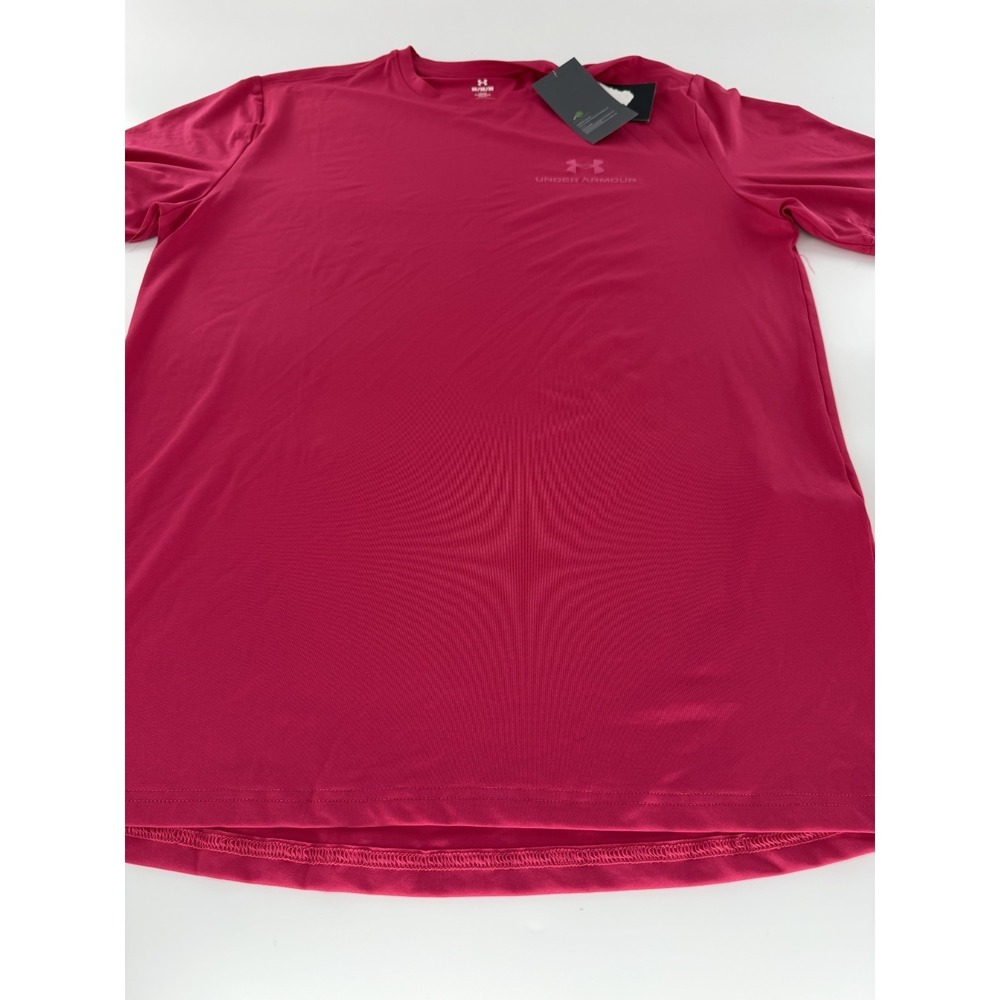 Under Armour Mens Vanish Rush Energy Shirt SZ S Shaded Fuchsia 1383973-681 NEW - Picture 4 of 9